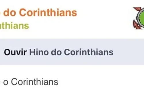 Meme hino do Corinthians. Foto: Reprodução/Twitter