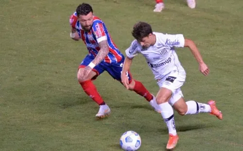 Santos em campo pelo Brasileirão. (Foto: Walmir Cirne/AGIF)