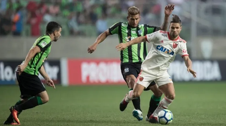 América-MG e Flamengo se enfrentaram pela última vez em 2018 (Foto: Pedro Vale/AGIF)