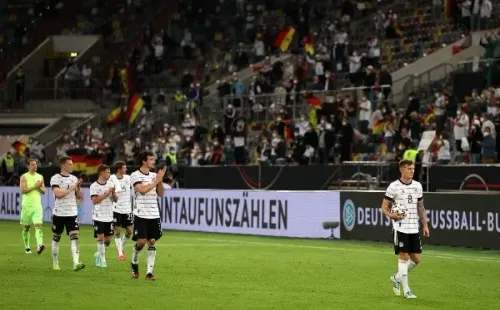 Alemanha durante amistoso contra a Latvia. (Foto: Getty Images)
