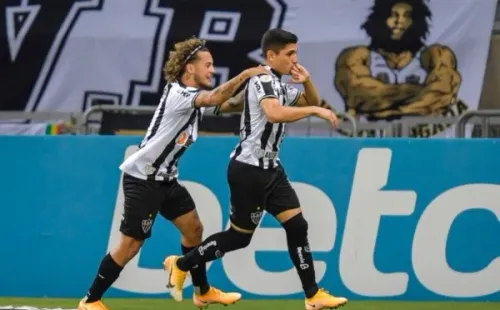 Jogadores do Atlético-MG comemoram gol. Foto: Getty Images