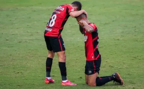 Comemoração de gol do Athletico-PR. Foto: Getty Images