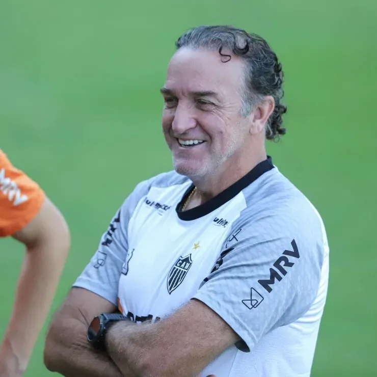 Cuca deve jogar com o América Mineiro com o time todo reserva. Foto: Pedro Souza/ Atlético Mineiro