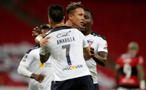 LDU comemorando gol. (Foto: Getty Images)