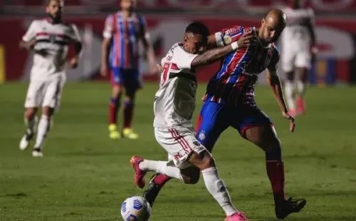 Bahia em campo pelo Campeonato Brasileiro. (Foto: Ettore Chiereguini/AGIF)