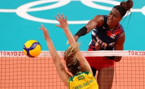 Vitória da República Dominicana no terceiro set levou para o tie-break|Crédito: Getty Images