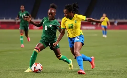 Seleção Brasileira em campo contra o Canadá. (Foto: Getty Images)