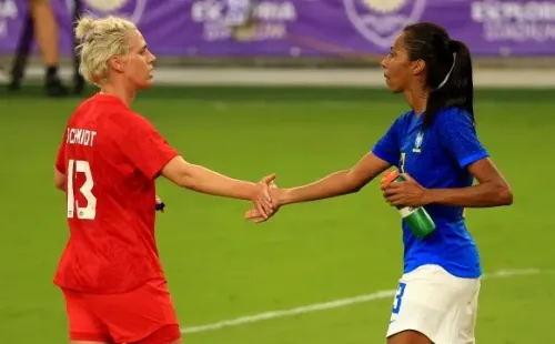 Brasil e Canadá se enfrentam pelas quartas de final dos Jogos Olímpicos de Tóquio (Foto: Getty Images)