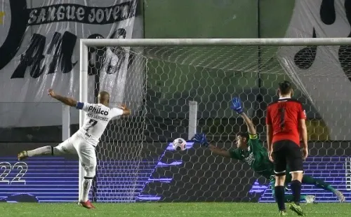 Santos em campo pelo Copa Sul-Americana. (Foto: Getty Images)