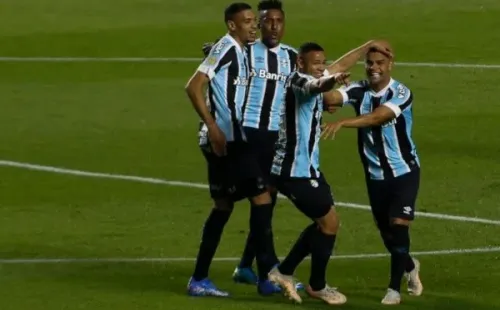 Comemoração de gol do Grêmio. Foto: Getty Images