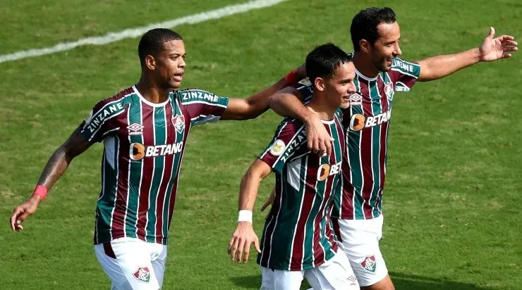 Jogadores do Fluminense comemoram gol (Foto: Getty Images)