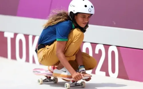 Rayssa Leal nas Olimpíadas 2020. Foto: Getty Images