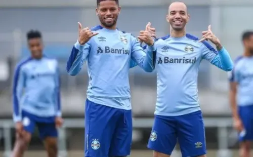 André e Tardelli rendem despesas ao Grêmio até hoje (Foto: Lucas Uebel/Grêmio FBPA)