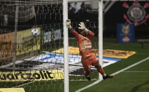 Gol de Roger Guedes pelo Timão contra o Juventude. (Foto: Ettore Chiereguini/AGIF)
