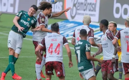 Palmeiras x Flamengo pela segunda rodada do Campeonato Brasileiro. (Foto: Marcello Zambrana/AGIF)