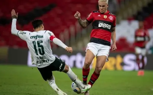 Flamengo x Palmeiras pelo primeiro turno do Brasileirão 2021. (Foto: Jorge Rodrigues/AGIF)