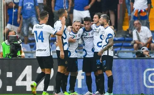 Inter comemorando gol. (Foto: Getty Images)