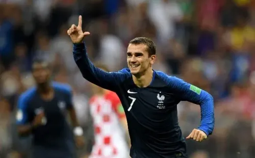 Antoine Griezmann comemora durante final da Copa 2018 (Foto: Getty Images)