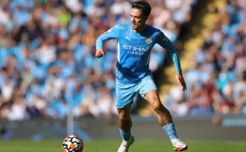 Grealish, do Manchester City, deve ser titular contra o PSG. Foto: Getty Images