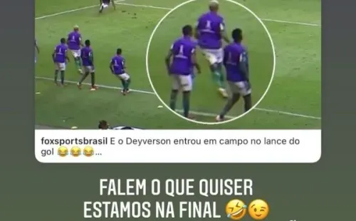 Deyverson ironiza invasão de campo. (Foto: reprodução)