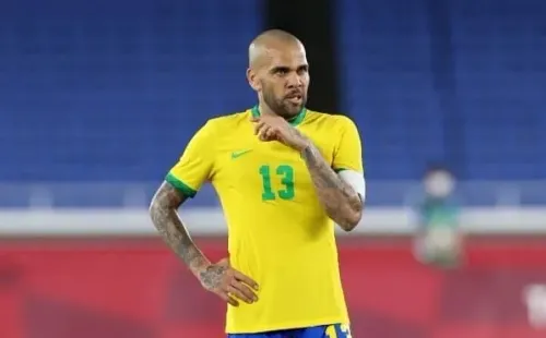 Daniel Alves em campo pela Seleção Brasileira. (Foto: Getty Images)