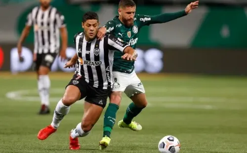 Galo em campo contra o Palmeiras. (Foto: Getty Images)