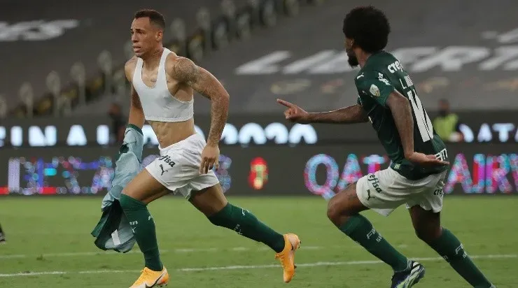 Breno Lopes comemora o gol marcado na final da Libertadores (Foto: Getty Images)