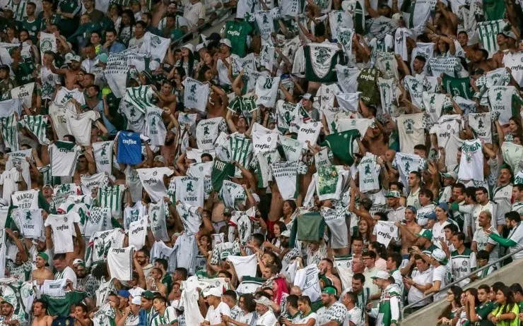 Palmeirenses no Allianz Parque. (Foto: Getty Images)