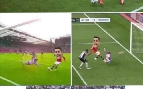 Meme sugere que Cristiano Ronaldo faz gol apenas de pênalti. Foto: Reprodução/Twitter