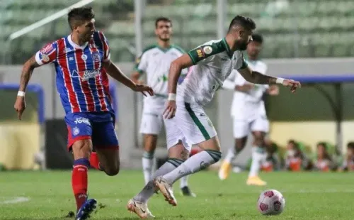 América-MG x Bahia ficaram somente no empate. (Foto: Fernando Moreno/AGIF)
