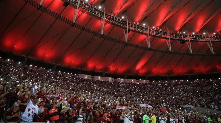 Torcida do Flamengo, presente no Maracanã (Foto: Getty Images)