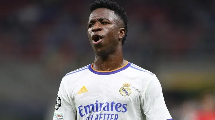 Vinícius Júnior vive boa fase com a camisa do Real Madrid (Foto: Getty Images)