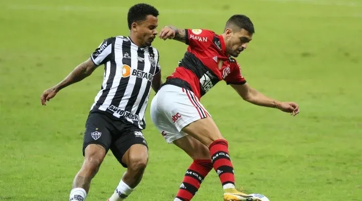 No primeiro turno, o Atlético-MG venceu o Flamengo por 2 a 1 (Foto: Fernando Moreno/AGIF)