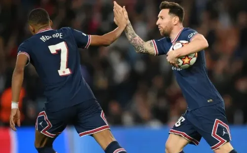 Messi comemorando gol no PSG. (Foto: Getty Images)