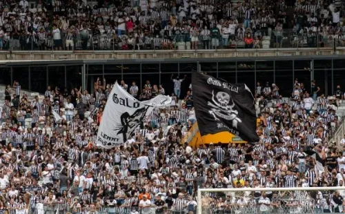 Torcida do Galo no Mineirão. (Foto: Alessandra Torres/AGIF)
