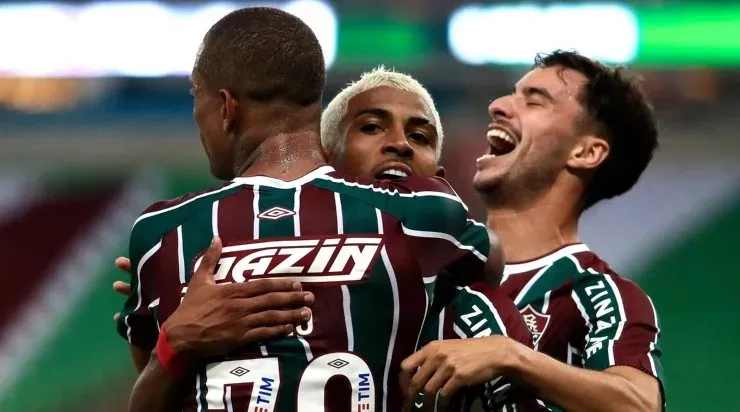 Jogadores do Fluminense comemoram gol (Foto: Getty Images)