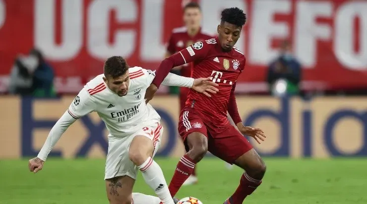 Benfica, em campo contra o Bayern de Munique (Foto: Getty Images)