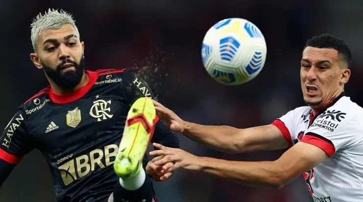 Gabigol disputa a bola dentro de campo (Foto: Getty Images)