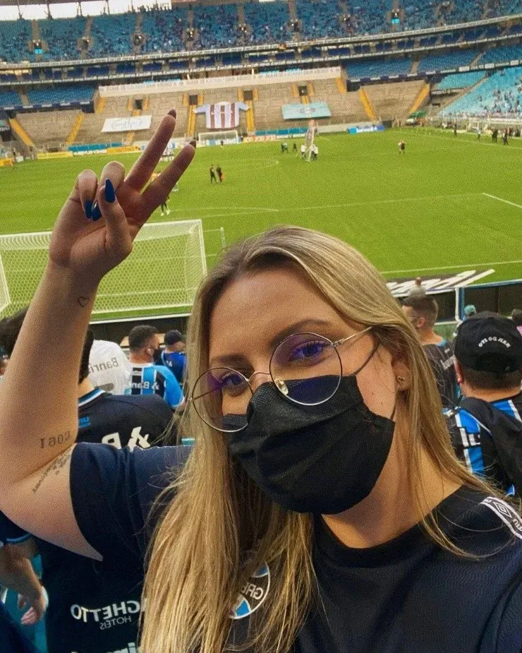 Fabíoula Thiele disparou contra os jogadores do Inter antes e depois do Gre-Nal. Foto: Reprodução/ Twitter