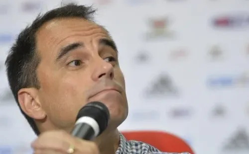 RIO DE JANEIRO - RJ - 06/01/2016 - Reapresentacao do Flamengo, Rodrigo Caetano durante reapresentacao do Flamengo na Gavea. Foto: Pedro Martins/AGIF-Reapresentacao do Flamengo