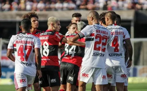 São Paulo não conseguiu jogar e acabou ficando pilhado na partida