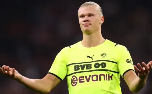 Haaland tem 13 gols em 10 jogos na atual temporada (Foto: Getty Images)