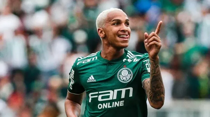 Deyverson foi o responsável pela briga no final do jogo entre jogadores do Palmeiras e do Fluminense. Foto: César Greco/ Palmeiras