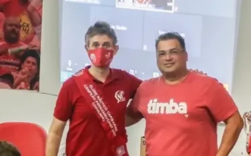 Foto: Divulgação / Náutico | Alexandre Carneiro e Edno Melo em um evento comemorativo ao título de campeão pernambucano de 2021