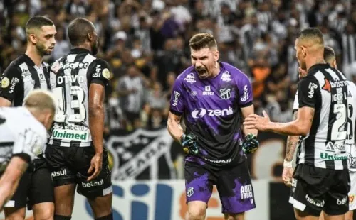Ceará comemorou a vitória contra o Corinthians