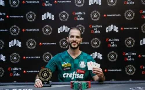 Murilo Milhomem campeão do PLO High Rollers (Foto: BSOP)