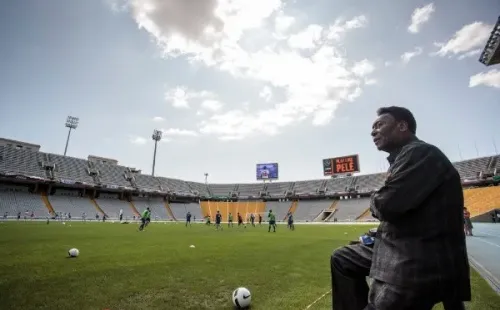 Xavi Torrent/Getty Images/ Pele, ídolo do Santos.