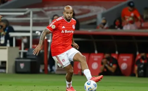 Foto: Maxi Franzoi/AGIF -Patrick jogador do Internacional durante partida contra o Atlético-GO