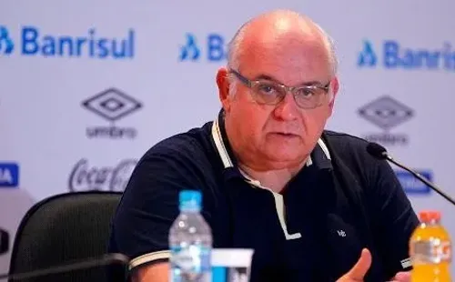 Foto: Lucas Uebel/Grêmio - Presidente foi considerado um dos culpados pelo rebaixamento.