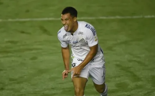 Foto: Ivan Storti/Santos FC – Marcos Leonardo é um dos maiores valores do Santos, marcou três gols no Brasileiro, mas irritou Dracena